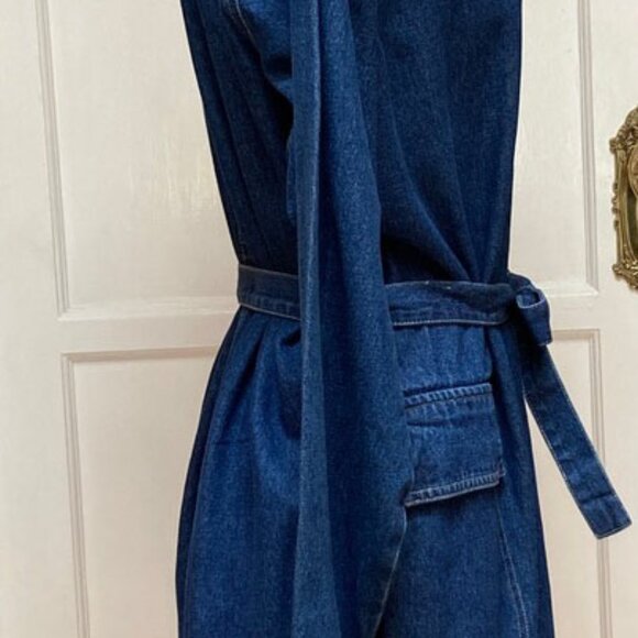 Bill Blass, Classic Denim Jean Dress, - Picture 7 of 12